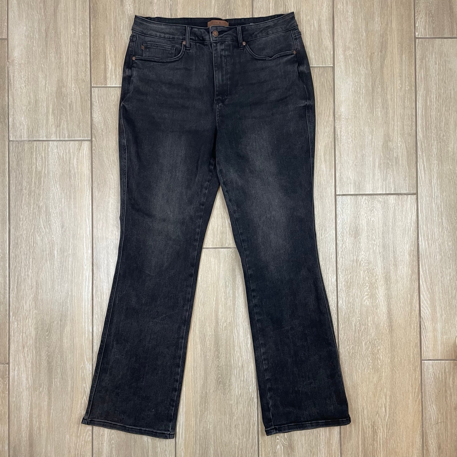 Judy Blue Bootcut Jeans Womens 20w High Rise Dark Wash Stretch Denim